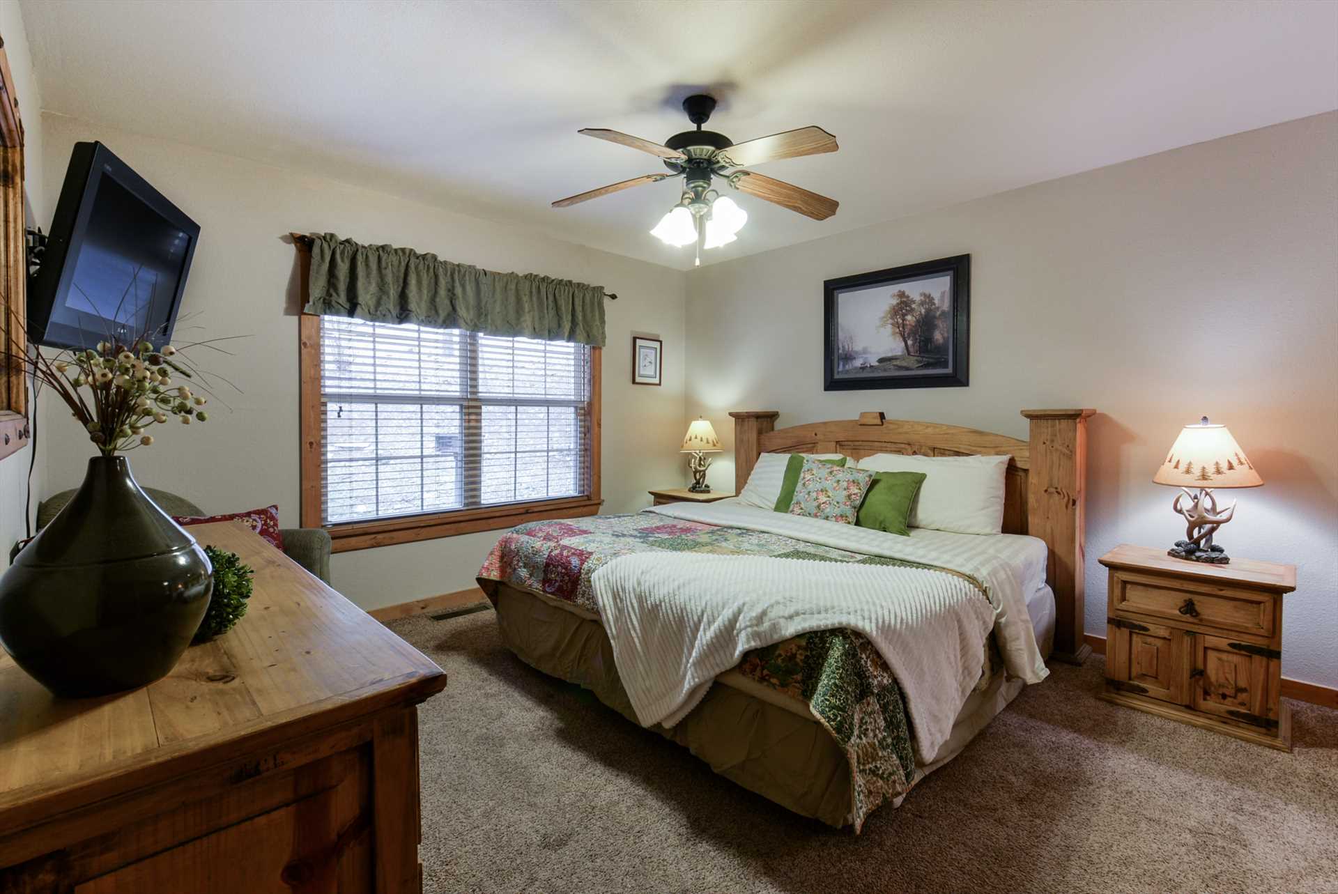 This is one of two king bedrooms on the main floor, Lodge #2