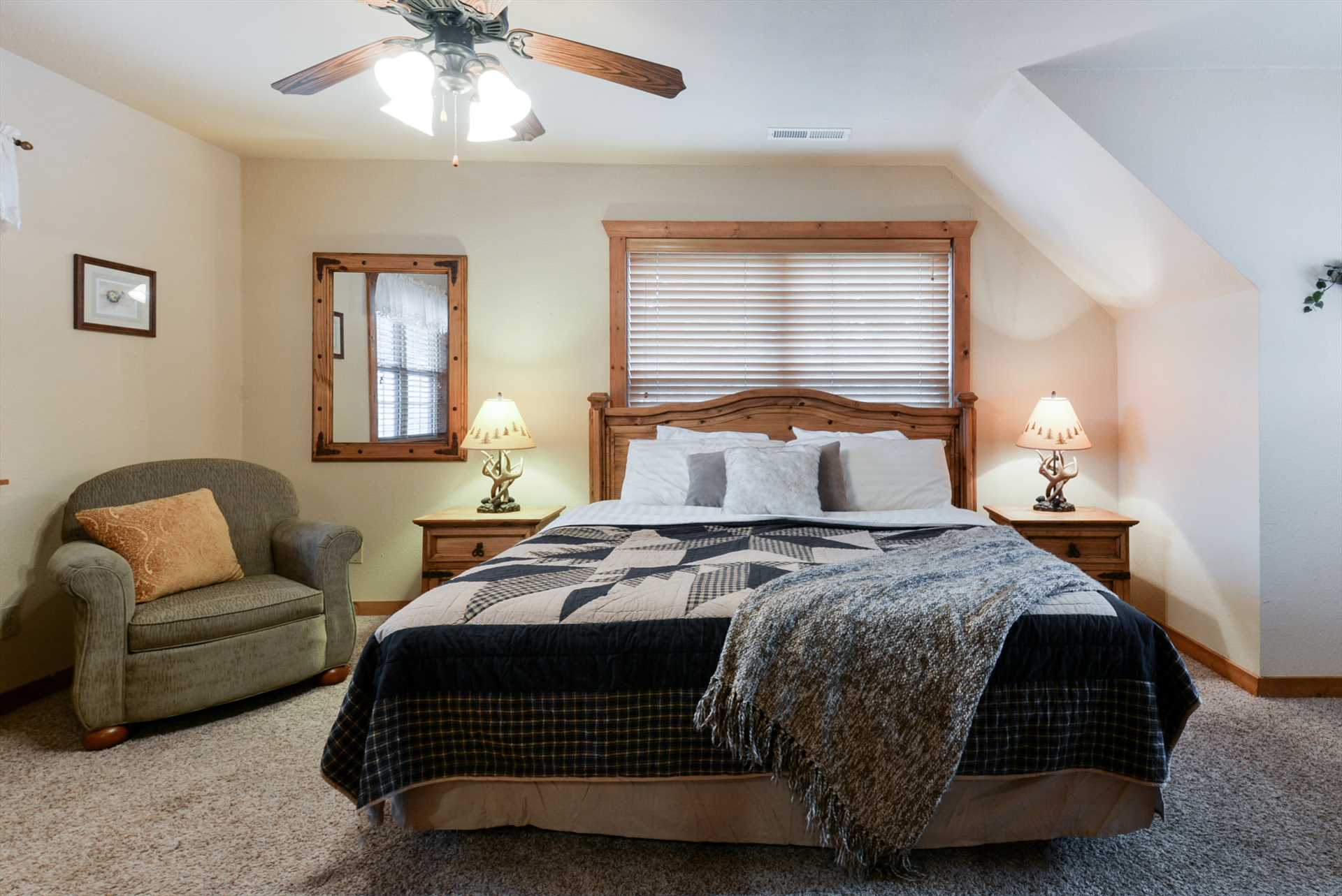 Guests enjoy the comfortable beds and luxury linens, Lodge #