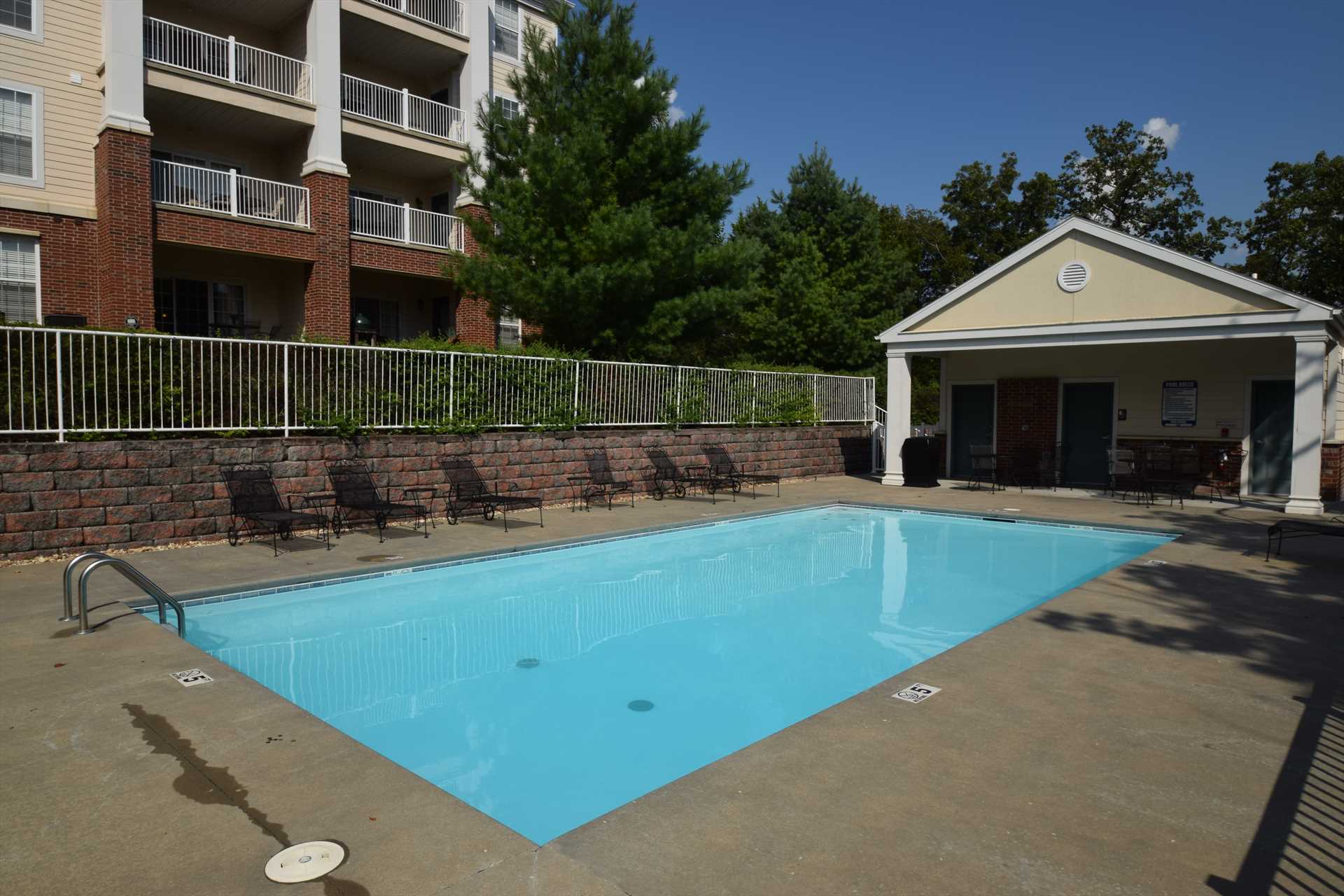 The pool is right next to the condo and perfect for easy acc