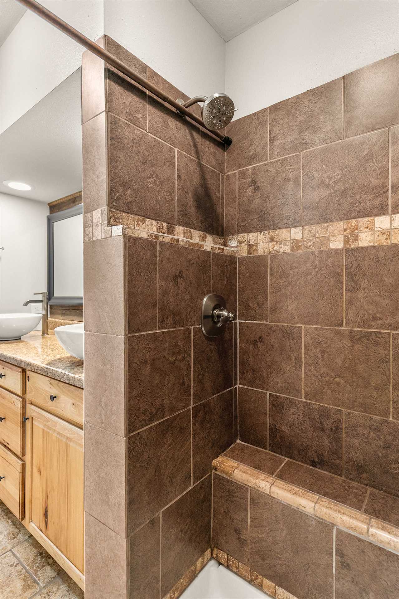 The large walk-in shower is a favorite!