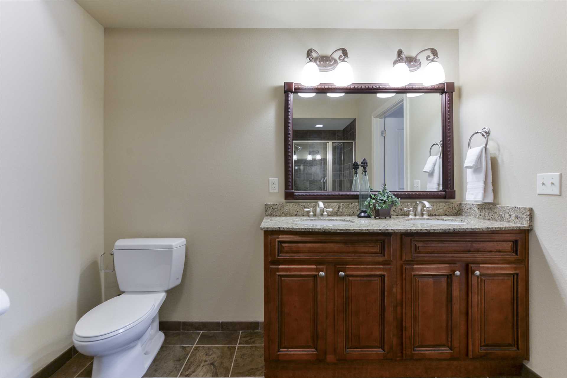 Double sinks helps everyone to get ready for their favorite 