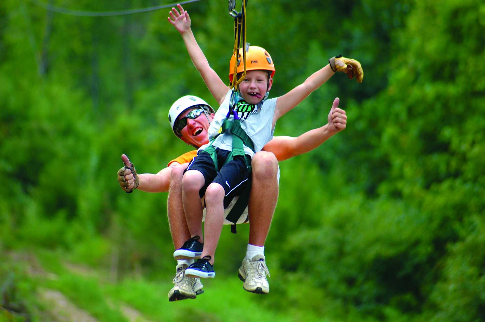 Lots of outdoor adventures including ziplining!