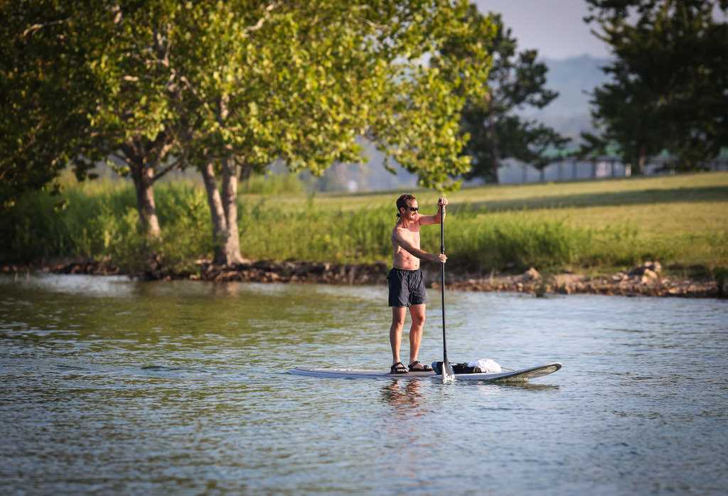 Table Rock or Taneycomo is a perfect spot to paddleboard.