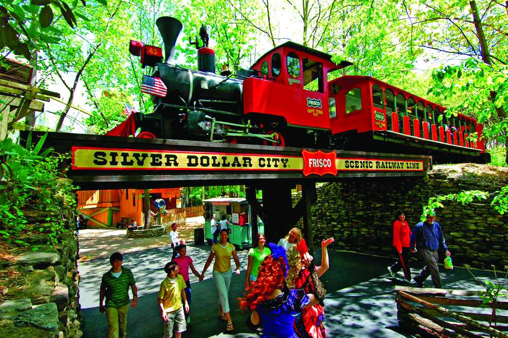 Silver Dollar City has something for all ages; the steam tra