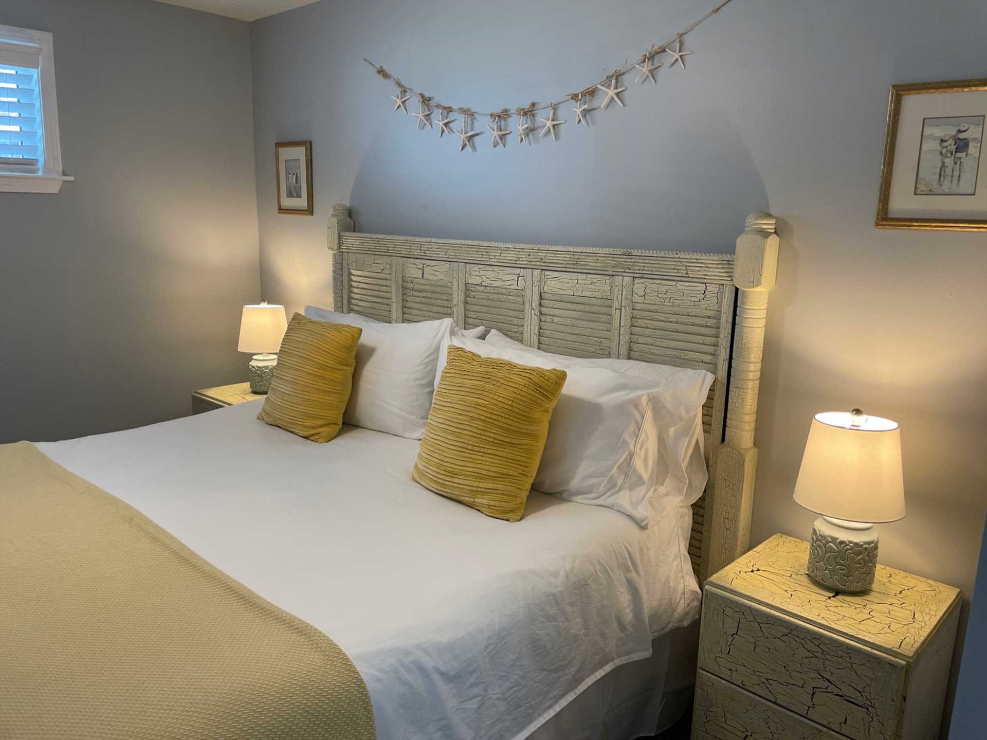 Guests love our luxury linens and mattress.