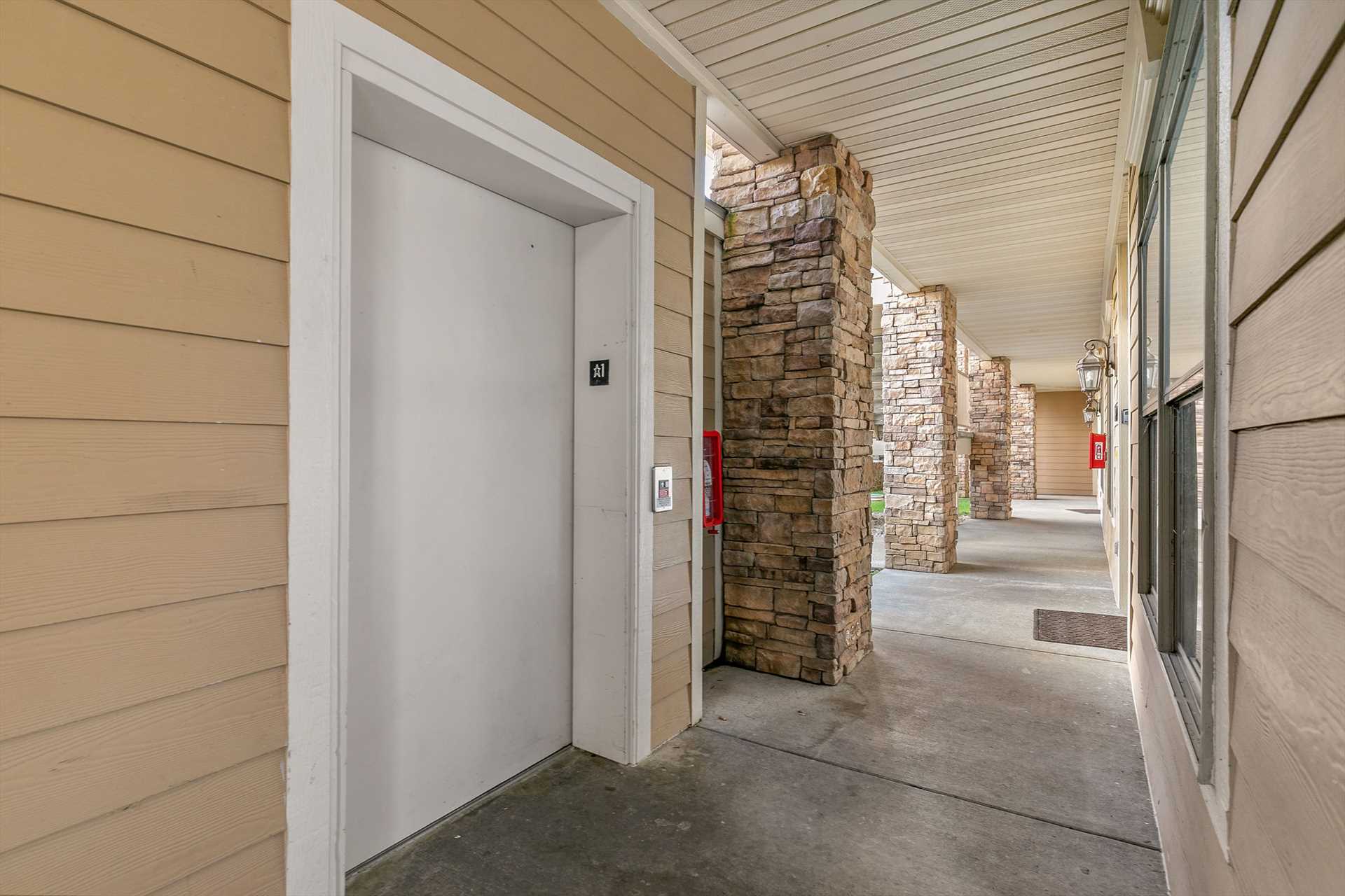 Elevator to the unit - no stairs!