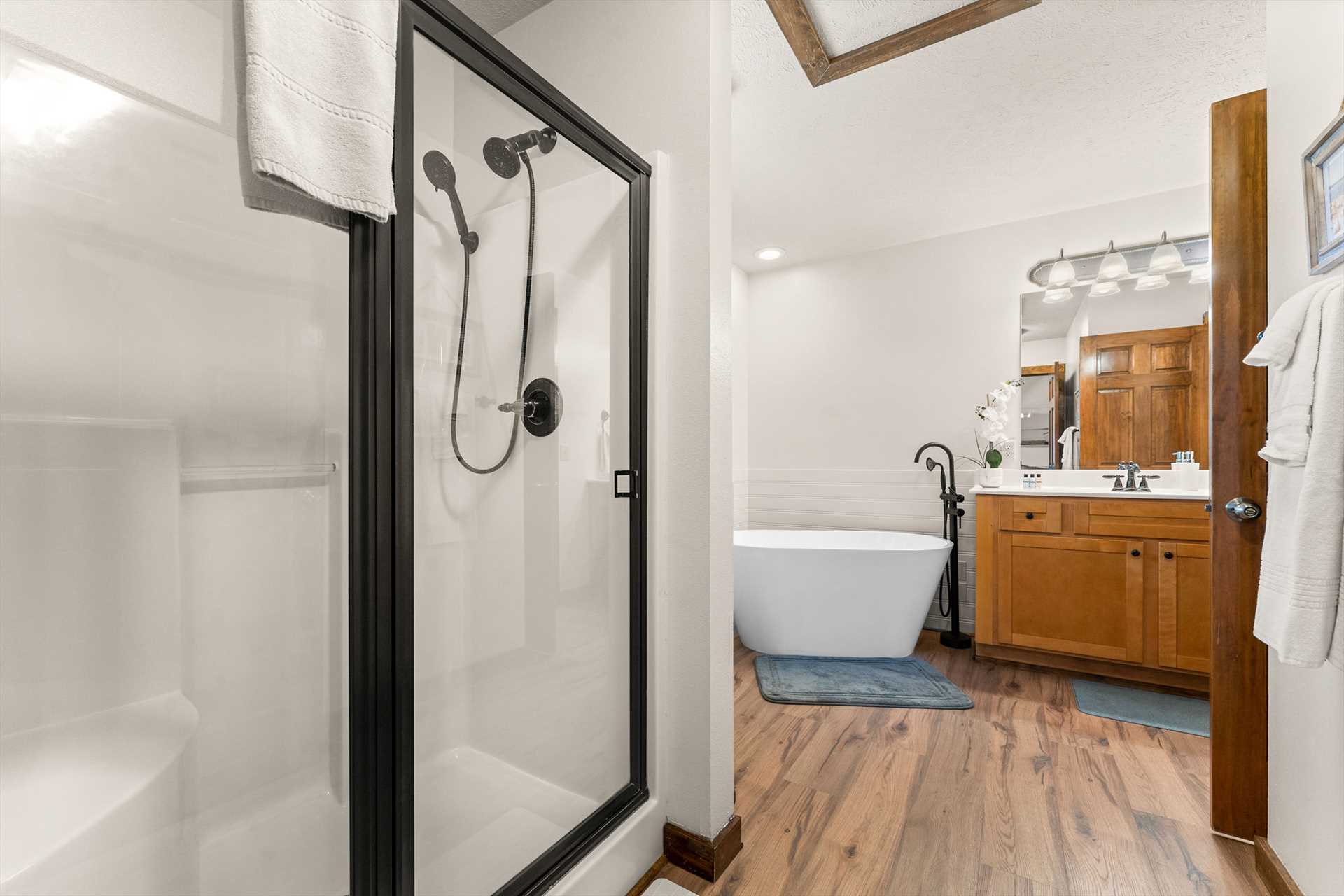 3 and 1/2 newly remodeled baths.