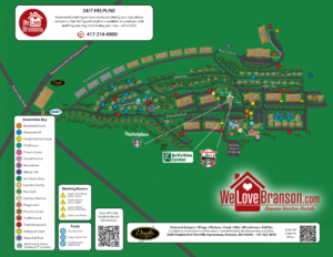 Westgate Branson Woods Resort Map