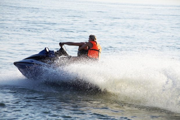 person on a jet ski