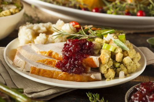 Homemade Thanksgiving Turkey on a Plate