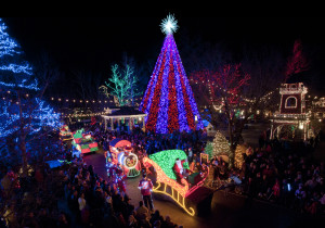 Photo of a Branson Christmas Display at Silver Dollar City.