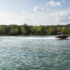 Person water skiing on Table Rock Lake in Branson