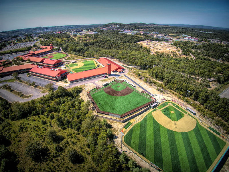 Aerial view of BallParks of America in Branson