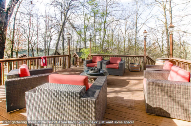 View of outdoor gathering area at Westgate Branson Woods Resort