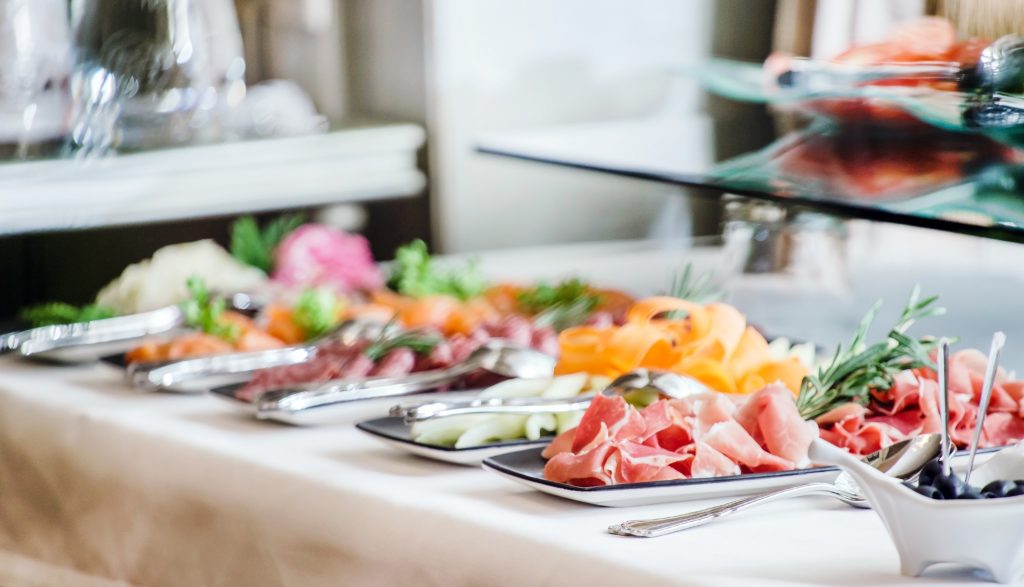 catering banquet table