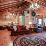 branson cabin living room and bedroom